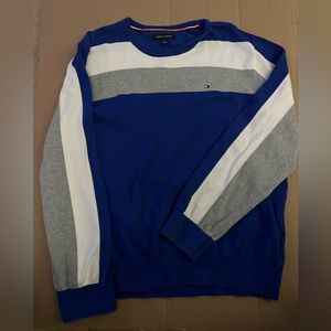 Like New Tommy Hilfiger Color Block Sweater- Size XL 100% Cotton